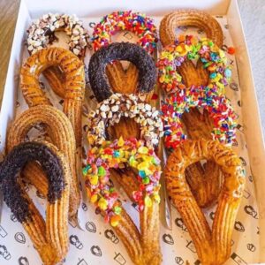 churros con toppings